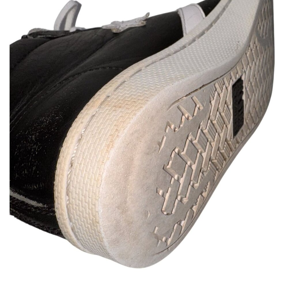 Vintage Converse All Star Black & White Leather High-Top Sneakers Men’s 9 Women - Picture 7 of 8